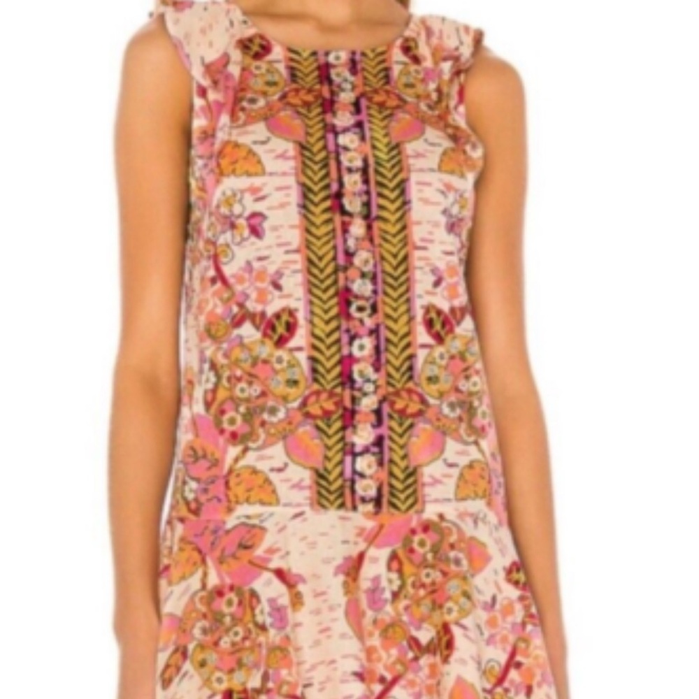 Free People Floral Pink Sleeveless top